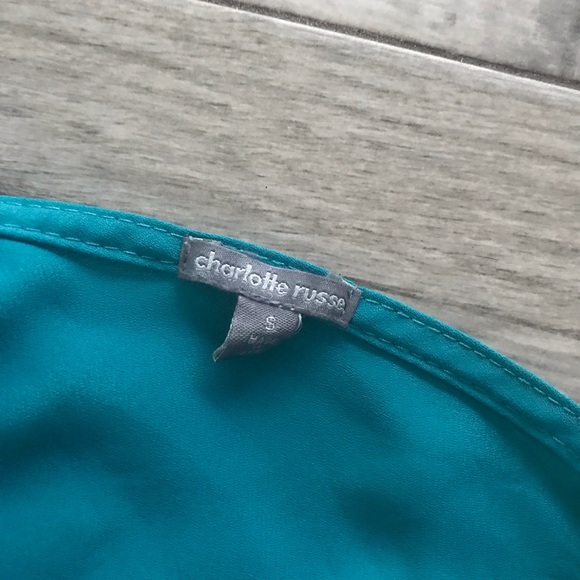 Blue Bow Back Crop Top - Picture 5 of 7